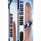 Big Shot Silicone Vibrating Remote Control Rechargeable Dildo - Vanilla - 9in