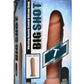 Big Shot Wireless Vibrating Silicone Dildo - Vanilla - 7in