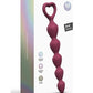 Bing Bang Silicone Anal Beads - Plum Star/Purple - Medium