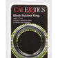 Black Rubber Cock Ring - Black - Large