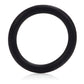 Black Rubber Cock Ring - Black - Medium