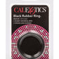 Black Rubber Cock Ring - Black - Medium