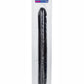 Black Veined Double Dildo - Black - 18in