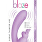 Blaze Bunny Thumper Rechargeable Silicone Vibrator - Lavender/Purple