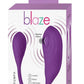 Blaze Triumph Rechargeable Silicone Dual Vibrator - Purple