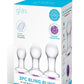 Bling Bling Glass Anal Training Kit - Clear - 3 Piece