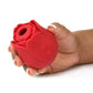 Bloomgasm Cyber Rose Sucking and Vibrating Digital Rechargeable Silicone Clitoral Stimulator