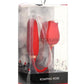 Bloomgasm Romping Rose 10x Rechargeable Silicone Suction Rose and Thrusting Vibrator - Red