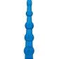Blue Line Anal Beads with Suction Cup - Blue - 8.5in