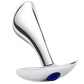 Blue Line Bling Prostate Massager Plug 2.5in - Stainless