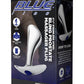 Blue Line Bling Prostate Massager Plug 2.5in - Stainless - Steel