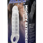 Blue Line C and B Gear Mighty Extender Penis Sleeve - Clear