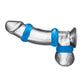 Blue Line Nuts and Bolts Stretch Cock Ring