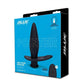 Blue Line Pointer Silicone Deep Drilling Remote Controlled Butt Plug - Black