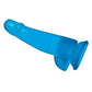Blue Line Suction Cup Dildo with Balls