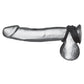 Blueline Silicone Duo Snap Cock and Ball Ring