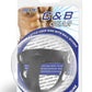 Blueline Silicone T-Style Cock Ring with Ball Divider - Black