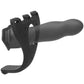 Body Extensions Be Aroused Silicone Strap-On Rechargeable Vibrating Harness with Slim Dildo and Remote