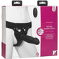 Body Extensions Be Risque Silicone Strap-On Rechargeable Vibrating Harness with Dildo and Remote - Black - 8in - 2 Piece Kit