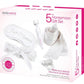 Bodywand Couples Collection Honeymoon Gift - White - 5 Piece Set/Set