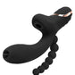 Bodywand G-Play Rechargeable Silicone G-Spot and Suction Vibrator with Anal Beads