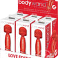 Bodywand Mini Wand Massager Love Edition Counter - Red - 6 Per Display/Display