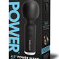 Bodywand Power Wand Rechargeable Silicone Wand Massager - Black - 4.5in