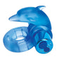 Bodywand Rechargeable Silicone Dancing Dolphin Ring - Blue