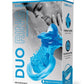 Bodywand Rechargeable Silicone Duo Ring with Clit Tickler - Blue