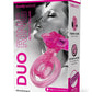 Bodywand Rechargeable Silicone Duo Ring with Clit Tickler - Pink