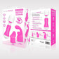 Bodywand Rechargeable Silicone Mini Wand Massager with Two Attachments - Pink