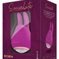 Bodywand Socialite Eden Rechargeable Silicone Clit Stimulator - Gold/Purple