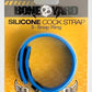 Boneyard Silicone Cock Strap 3-Snap Ring - Blue