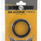 Boneyard Silicone Ring Cock Ring - Black - 1.6in
