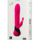 Bonnie and Clyde Rechargeable Silicone Rabbit Vibrator - Black/Pink