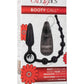 Booty Call Booty Double Dare Silicone Vibrating Butt Plug with Anal Beads - Black