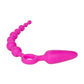 Booty Call Booty Double Dare Silicone Vibrating Butt Plug with Anal Beads