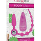 Booty Call Booty Double Dare Silicone Vibrating Butt Plug with Anal Beads - Pink