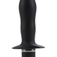 Booty Call Booty Rocket Silicone Vibrating Butt Plug - Black