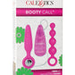 Booty Call Booty Vibro Kit Silicone Vibrating Butt Plug and Anal Beads - Pink