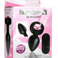 Booty Sparks 28x Rechargeable Silicone Vibrating Gem Anal Plug with Remote Control - Pink - Small