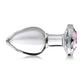 Booty Sparks Pink Gem Glass Anal Plug