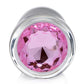 Booty Sparks Pink Gem Glass Anal Plug
