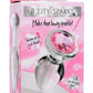 Booty Sparks Pink Gem Glass Anal Plug - Clear/Pink - Large
