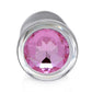 Booty Sparks Pink Gem Glass Anal Plug