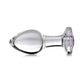 Booty Sparks Pink Gem Glass Anal Plug