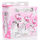 Booty Sparks Pink Gem Glass Anal Plug - Pink - 3 Pieces/Set