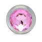 Booty Sparks Pink Gem Glass Anal Plug
