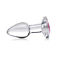 Booty Sparks Pink Gem Glass Anal Plug