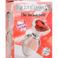 Booty Sparks Red Heart Gem Glass Anal Plug - Clear/Red - Large